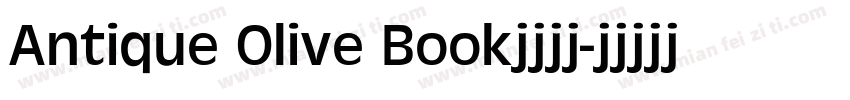 Antique Olive Book字体下载字体转换